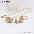 63524-Xuping Hot Stylish Weeding Jewelry Heart Shape Jewelry Set In Latest Design